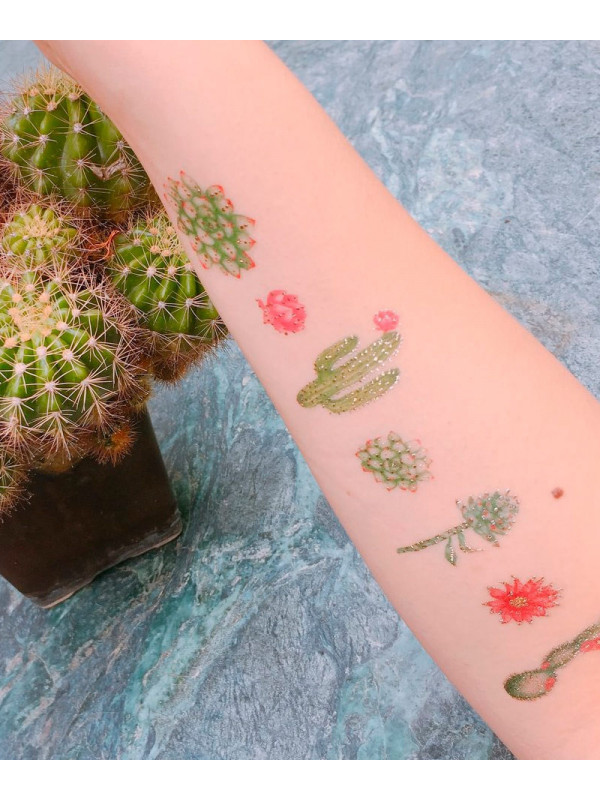 Tatouage éphémère - Cactus 2