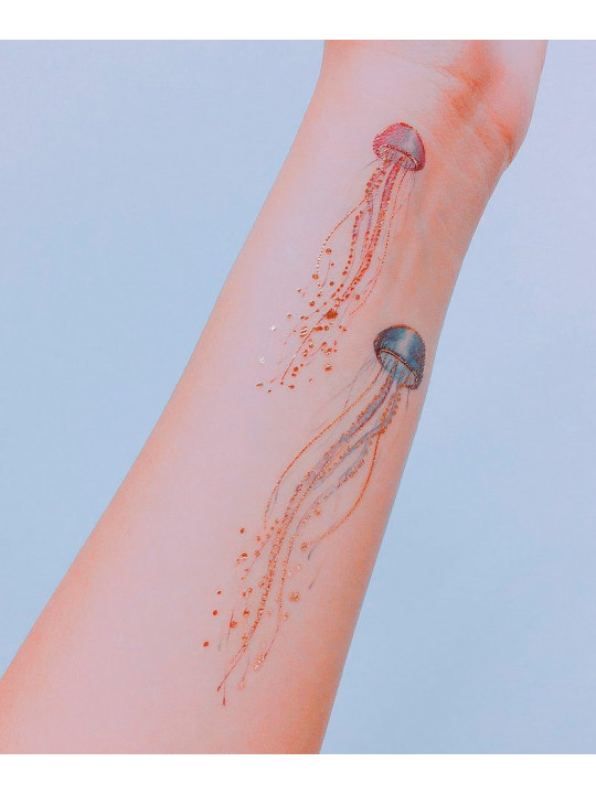 Tatouage éphémère - Jellyfish