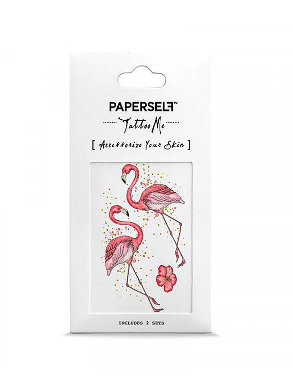 Tatouage éphémère - Mini Flamingo