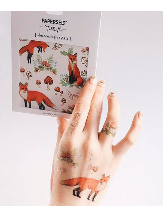 Tatouage éphémère - Mr Fox