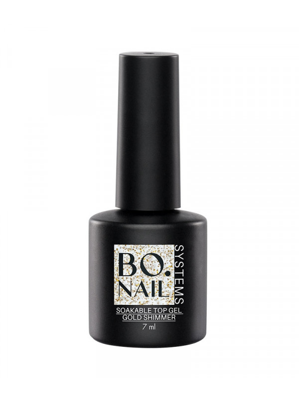 BO Nail Top coat hema free vegan - Gold shimmer