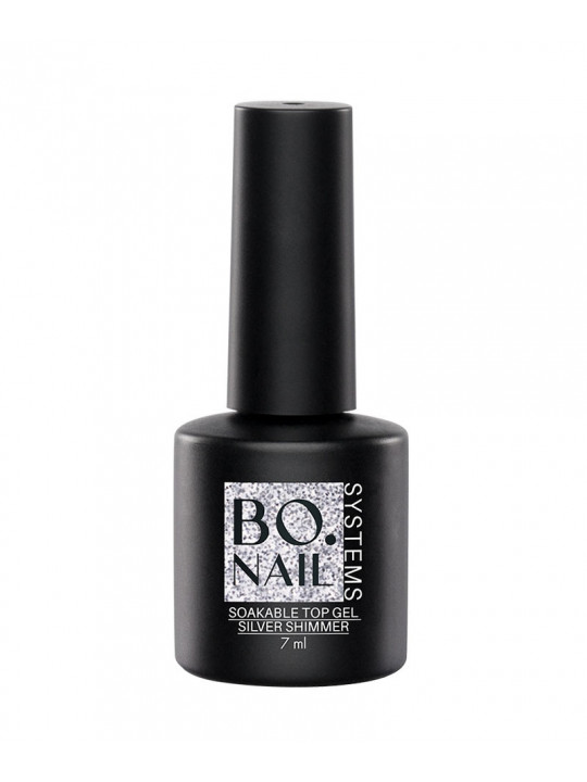 BO Nail Top coat hema free vegan - Silver shimmer